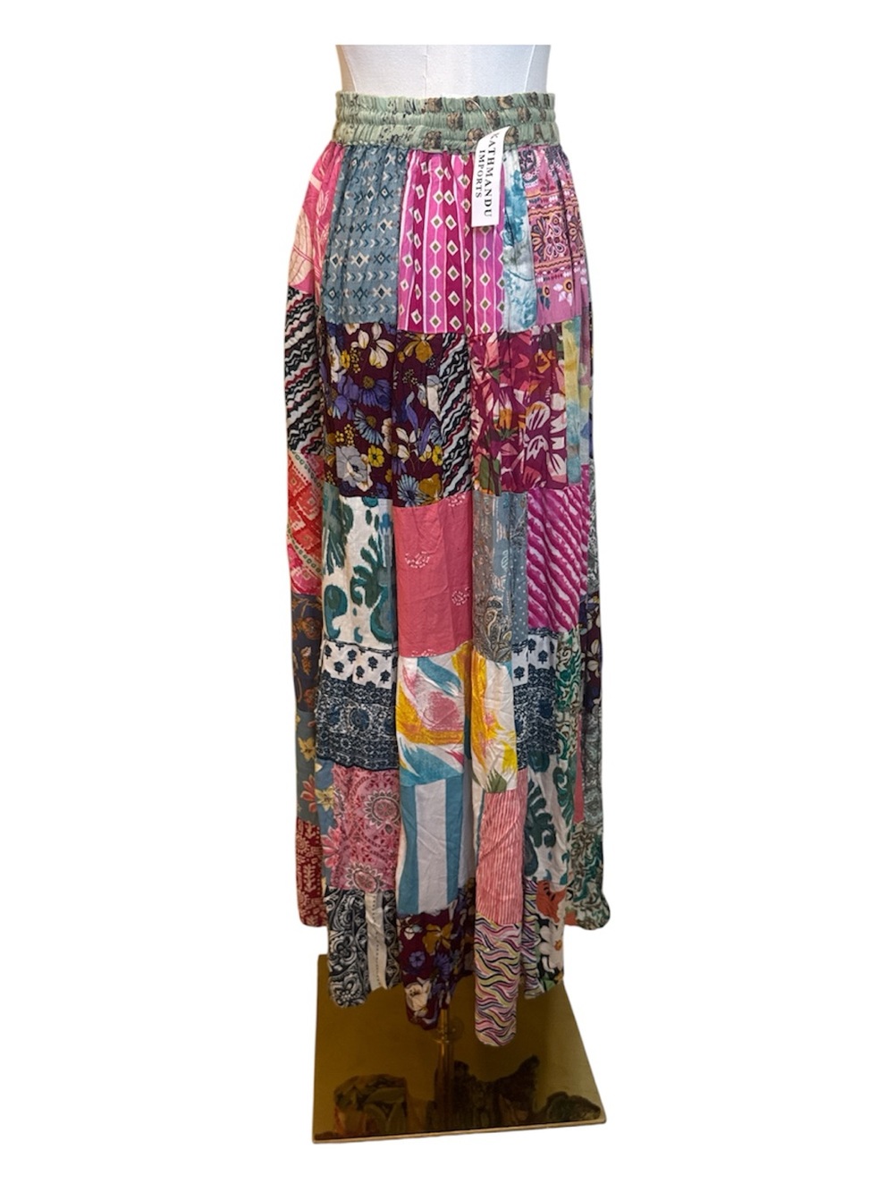 NWT Kathmandu Imports Patchwork Maxi Skirt - OSFA - Picture 3 of 4